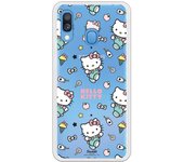 Funda original compatible con Samsung Galaxy A20E - Hello Kitty patron stickers