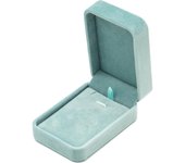 Clásico de terciopelo para Joya, ideal para collar y Colgante (Azul)