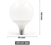 LED Bulb E27 30W 20W 15W 220-240V G80 G95 G120 Energy Saving Global Light Lampada Ampoule led Light led Lamp Vanity Light Bulbs