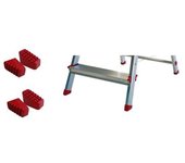 Rolser Conteras Escalera 3-8 Peldaños de Goma Antideslizante Blister 4 Piezas