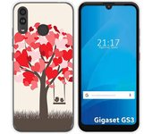 Funda Silicona para Gigaset GS3 diseño Pajaritos Dibujos