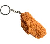 Imitación de comida lavero realista pollo Frito pierna Alas Chicken Nugget Colgante lavero Bolsa Accesorios