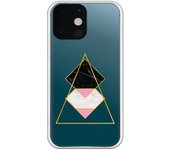 Funda compatible con iPhone 13 Mini - Rombos Triangulo Marmol