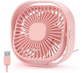 Ventilador de Escritorio USB Silencioso Mini Ventilador de Enfriamiento para Dormitorio, Oficina, Coche Rotativo 360°, Personalizado, Hecho en China