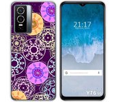 Funda Silicona para Vivo Y76 5G diseño Radial Dibujos