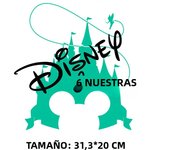 2PCS Disney Personality Fashion Castle Mickey and Minnie Bow Love Mouse Head Printed Ironing for Clothing Stickers on Fabric