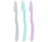 Yunduogirl 3pc Folding Face Shaver Eyebrow Trimmer Blade Anti-Scratch Razor Makeup Tools Eyebrow Trimmer Face Razor for Women