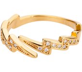 Zircon Lightning Rings For Women Stainless Steel Geometric Finger Lightning Ring Femme Wedding Fashion Jewelry Gift 2022