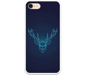 Funda compatible con iPhone 7 - 8 - reno azul geométrico