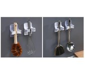 Soporte DE LA estoba de pared, La forcza de Escoba holds autoadhesivo sin perforación Anti-, Y receptor Han Escoba (8PCs)