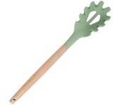 1Pcs Silicone Kitchenware Non-stick Cooking Utensils Cookware Spatula Egg Beaters Shovel Wooden Handle Kitchen Tool Accessories