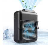 Ventilador de cintura portátil recargable, flujo de aire fuerte, ventilador de collar personal, ventilador de cinturón USB