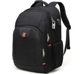 Mochila para portátil de 15,6 a 17 pulgadas para hombre, con ranura para tarjetas, ideal para negocios, trabajo diario, viajes y escuela.