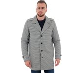 JACK&JONES Hombre Abrigo Chaqueta Cazadora Parka Anorak cuadros 21955
