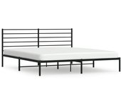 VidaXL Estructura de cama Industrial con cabecero negro acero