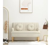 vidaXL Banco con cojines tela 113x64,5x75,5 cm en color Azul/Gris claro/Gris oscuro y más | acolchados duraderos para sofás de jardín terraza exterior