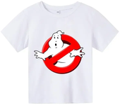 Summer Boys/Girls 4-14t Cartoon Cotton Funny Ghostbusters Game Print Short Sleeve Children T-Shirt