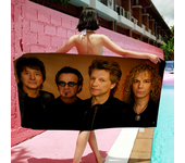 Bon Jovi Rock Band Microfiber Beach Towel Absorbent Quick dry Soft Yoga Swimming Resort Mountain Climbing Towel