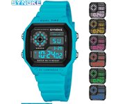 SYNOKE Digital Watches Men Sports Luminous Multifunction Waterproof Chrono Wristwatch Outdoor and Running Student Seven Light