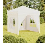 vidaXL Carpa de Fiesta Plegable con Paredes Laterales Pabellón Color Azul,  Antracita,  Taupé y mas