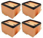 4 piezas HEPA Filtros elementos para Vorwerk Kobold vk135 vk136 Partes de aspirador repuesto
