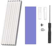 GPUHLOD M.2 SSD Heatsink M2 2280 Solid State Hard Disk Aluminum Radiator with Thermal Silicone Pad PS5 Desktop PC NGFF NVME