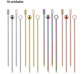 Stainless Steel Cocktail Picks, Fruit Sticks,Toothpicks for Party Bar, Drink Stirring Sticks, Martini Picks, Party Tools