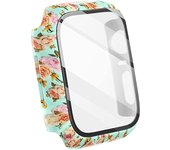 Glass+Case for Apple Watch 44mm 40mm 42mm 38mm,Full Cover Hard PC Bumper Protective Frame for iWatch Series SE/6/5/4/3/2/1