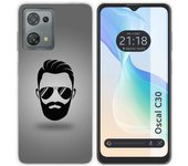 Funda Silicona para Blackview Oscal C30 / C30 Pro diseño Barba Dibujos