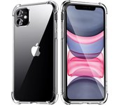 Estuches para teléfono - Estuche de material híbrido transparente con tecnología de amortiguación de gel y amortiguación de aire Estuche de protección total
