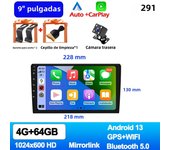 7"/9"/10"Android 13 2 Din Car Radio Car Screen android auto Carplay 64G GPS Car Audio WIFI BT IPS Automotive Multimedia Player
