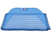 Set of 1 Square Mesh Screen Umbrella Food Cover Net Tents Reusable and Folding 72x51cm for Picnic/BBQ - Keep Out Flies, Bugs,