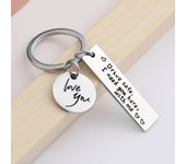 Drive Safe，I Need You Here With Me Metal Keychain Love You Keychain Men and Women Romantic Keychain Gift Birthday Father's Day