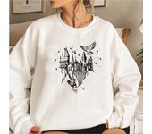 Wizard Castle Sweatshirt Believe In Magic Hoodies Magical School Sweatshirts Women Long Sleeve Pullover Wizard School Hoodie Top