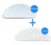 100 Pack Disposable Mop Pads for Ecovacs Deebot Ozmo T8 T8+/ T8 AIVI T9 AIVI / N8 Pro/ N8 Pro+ Robot Vacuum Cleaner Accessories