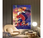 1pc Hot cool cartoon characters Sonic Hedgehogs Poster HD Posters Home Room Bar Cafe Decor Art Wall Painting Picture