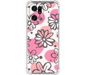 Funda Silicona Antigolpes para Oppo Find X5 Pro 5G diseño Flores 09 Dibujos