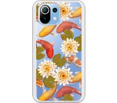 Funda original compatible con Xiaomi Mi 11 Lite - Patron peces y flores