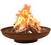 vidaXL Brasero de Acero 80 cm Fogata Chimenea Calentador de Patio Horno Cuenco Color Negro,  Marrón, y mas