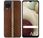 Tumundosmartphone Funda Gel Tpu para Samsung Galaxy A12 / M12 diseño Cuero 01 Dibujos