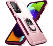 Case for Samsung Galaxy A73 A72 A71 A55 A54 M42 M40S M12 Shockproof Armor 360° Car Magnetic Ring Holder Soft Edges Phone Cover