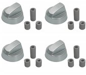Pack 4 mandos cocina UNIVERSAL color inox