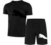 Men's casual fashion Summer mesh suit Men's quick drying Breathable sports suit Short sleeve T-shirt suit men's jogging suit