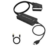 Scart to HDMI-Converter Audio Converter Video Cablebox Adapter Supports 1080P HD Conversion Adapter