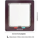 Dog Cat Kitten Flap Puppy Kitten Safety In/out Pet Door with 4 Way Security Lock Door Pet Doors Sliding Door Safety Pet Door