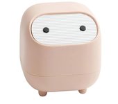 Bote de Basura pequeño, Lindo Bote de Basura de Escritorio Ninja con Tapa, Bote de Basura para Dormitorio con Papelera para el hogar, Dormitorio, Oficina (Rosa), Sunny