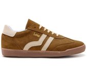 Lois 74418 Zapatillas para hombre camel en piel con cordones 74418-043