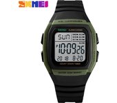 SKMEI Digital Dual Time Sport Mens Watches Chrono Countdown Men Wristwatch Casual Outdoor Male Clock Luminous montre homme 1278