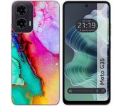 Tumundosmartphone Funda Silicona para Motorola Moto G35 5G diseño Mármol 15 Dibujos