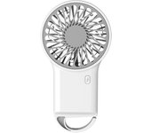 Ventilador de mano, de bolsillo pequeño ventilador portátil, mini ventilador recargable USB, ventiladores de mano de bolsillo para maquillaje, camping de viaje al aire libre (blanco)